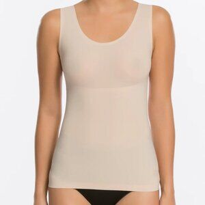 Spanx Thinstincts Tank Shapewear beige sleeveless womens top